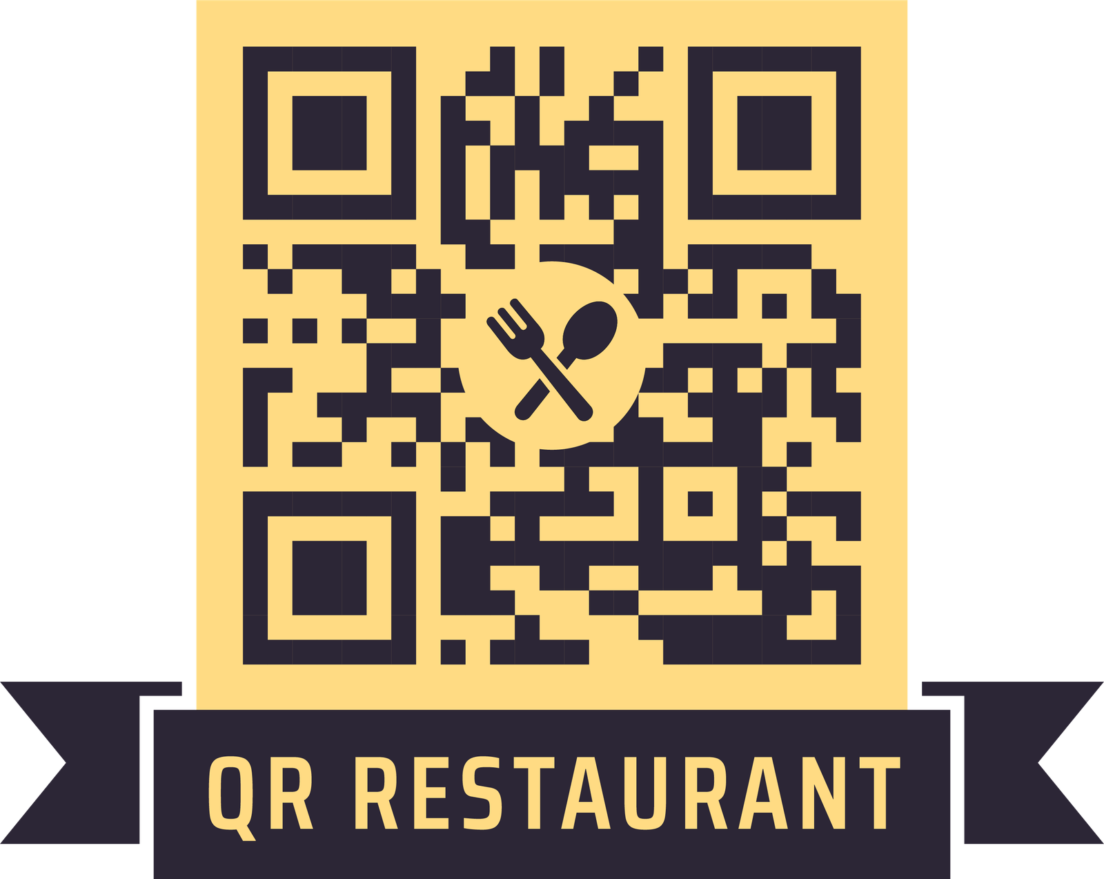 QR restaurant logo